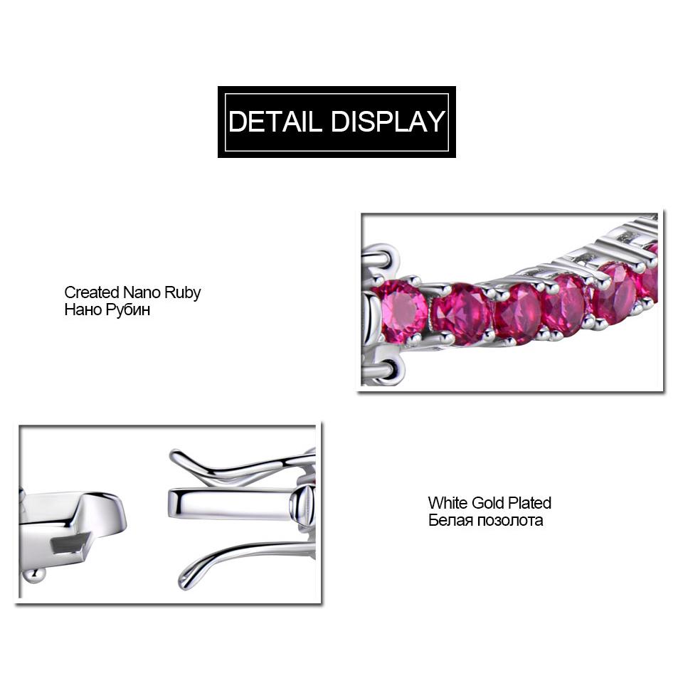 Umcho Armband aus Rubin in kräftiger Farbe