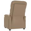 Massage Chair Cappuccino Brown Artificial Leather