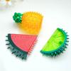 Pet Molar Chew Toy Fruit Shape Safe Flexible Chew Toys Teeth Clean Training Toy for Dogs Safe Silicone Chew Resistant