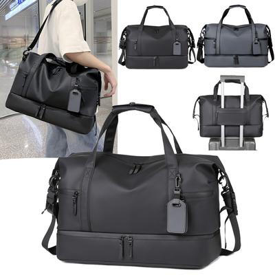 Travel Bag Men'S Business Trip Handbag Large Capacity Short-Distance Travel Bag Sports Luggage Bag Fitness Bag One Shoulder Messenger Bag