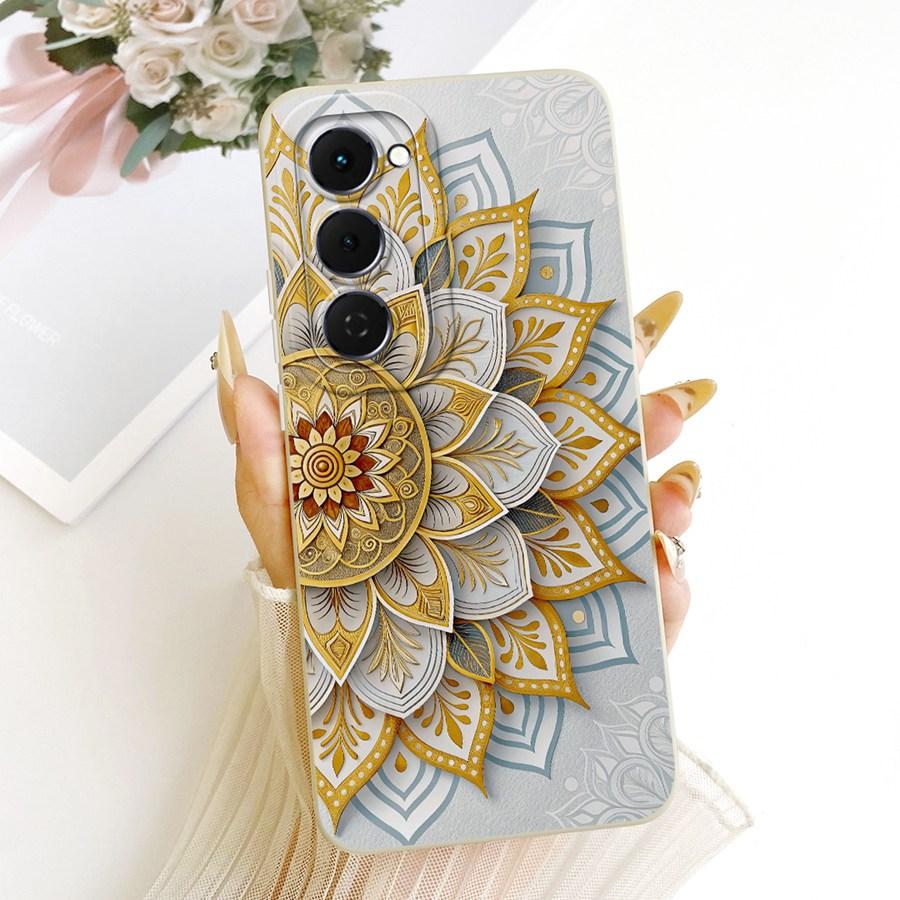For Tecno Spark 40 Pro Plus Case Fashion Flower Soft Silicone Len Protective Cover For Tecno Spark 40Pro 40C Spark 40Pro+ Coque