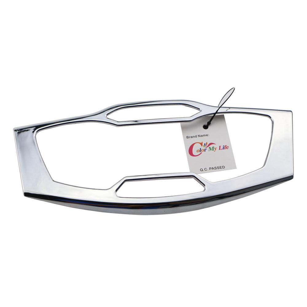 Color My Life ABS Chrome Console Decorative Panel Sequins Sticker for Ford Kuga Escape 2013 2014 2015 2016 Modified