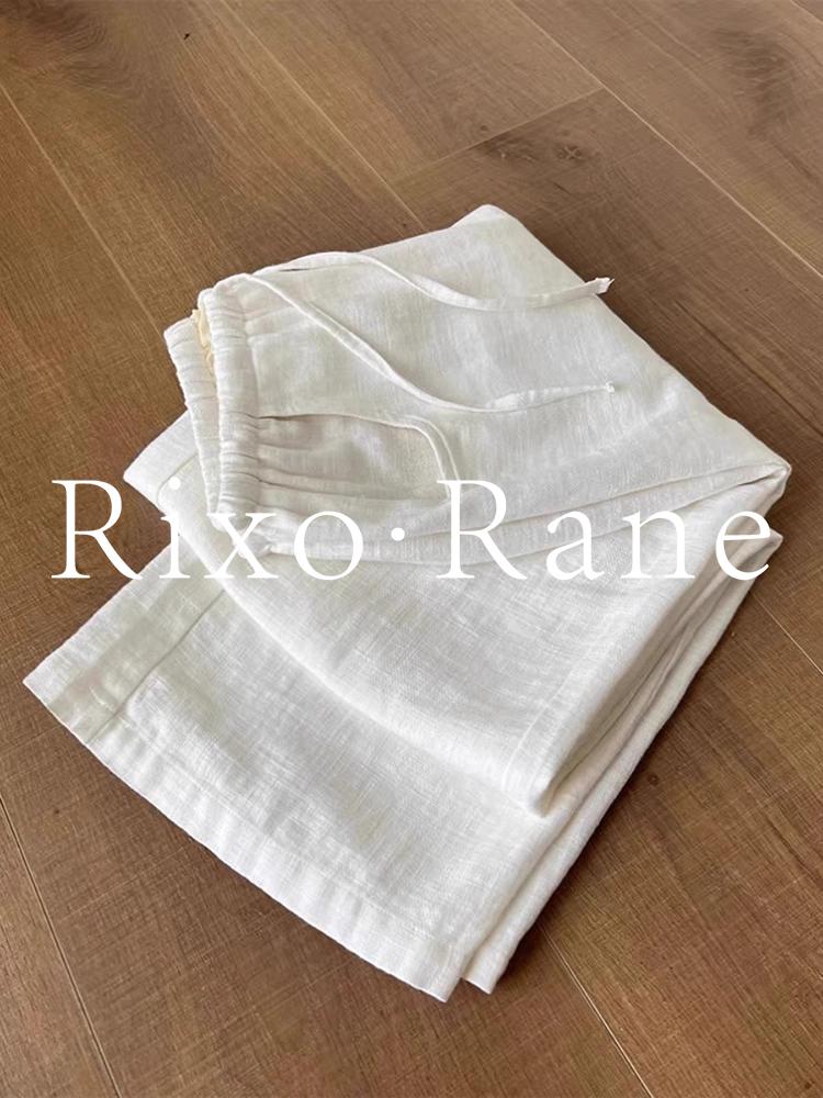 

Enhance Your Legs: Women s Washed White Ramie Wide-Leg Pants – Flexible, Comfortable, and Refreshing. Extra Large белый