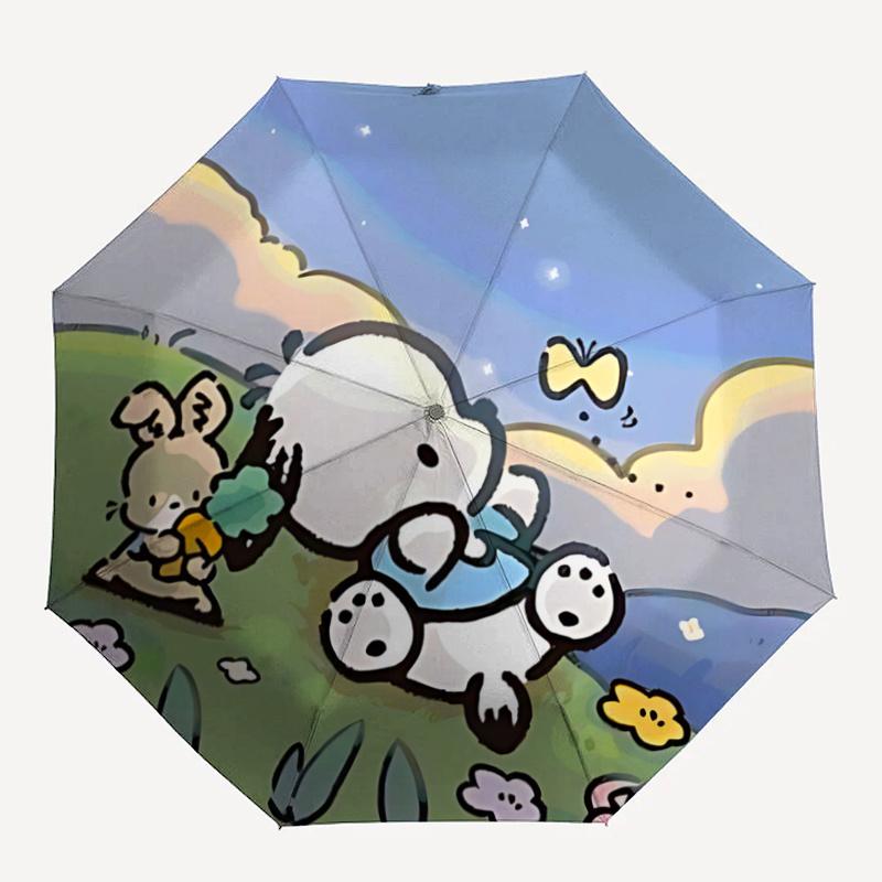 1pc Sanrio Characters Automatic Opening/Closing Umbrella with Foldable Design, Outdoor for Fans, Travelers, Daily Use, Gift Suitable for All Occasions