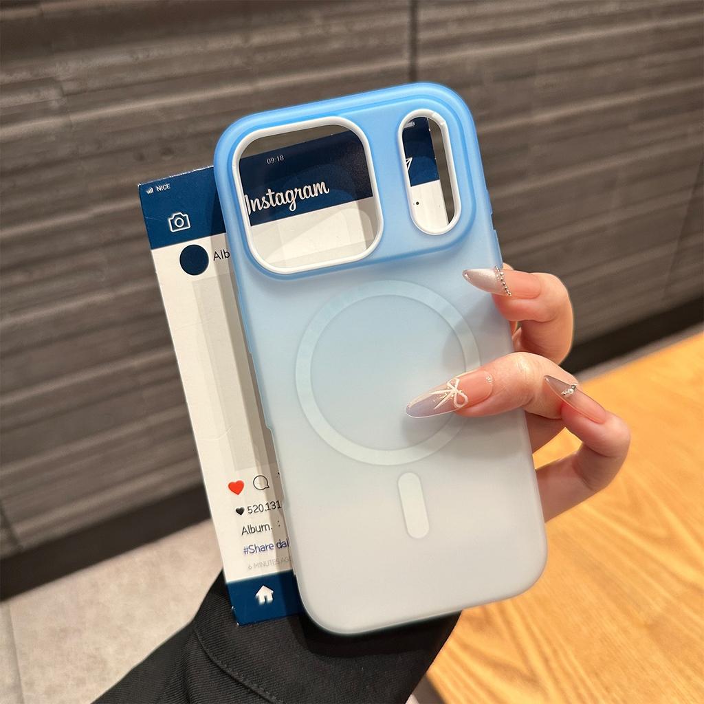 Luxury 2 in 1 Candy Magsafe Wireless Charge Phone Case For iPhone 11 12 13 14 15 16 Pro Max 17 Air Magnetic Bumper Cases Cover