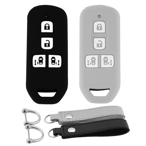 

[Koaudb] Compatible with Honda Smart Key Case N-BOX Car Key Cover N-ONE N-WGN N-Wagon Smart Key Case NBOX Custom N-VAN JF1 JF2 JF3 JF4 etc. Soft