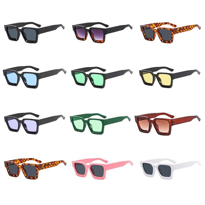 Square Vintage Sunglasses Men Women Fashion Punk Retro Brand Designer Sunglasses Driving Sun Glasses Male UV400 Goggles Shades