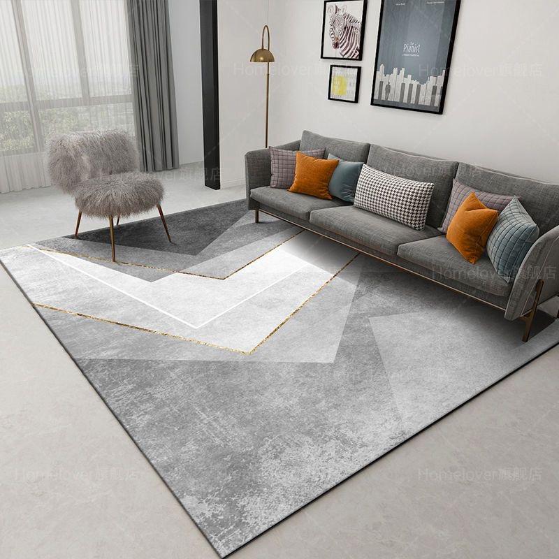 Deluxe Grey Carpet Living Room Decoration Home Bedroom Carpet Lounge Rug Entrance Door Mat Foot Area Rug Large Nordic Style