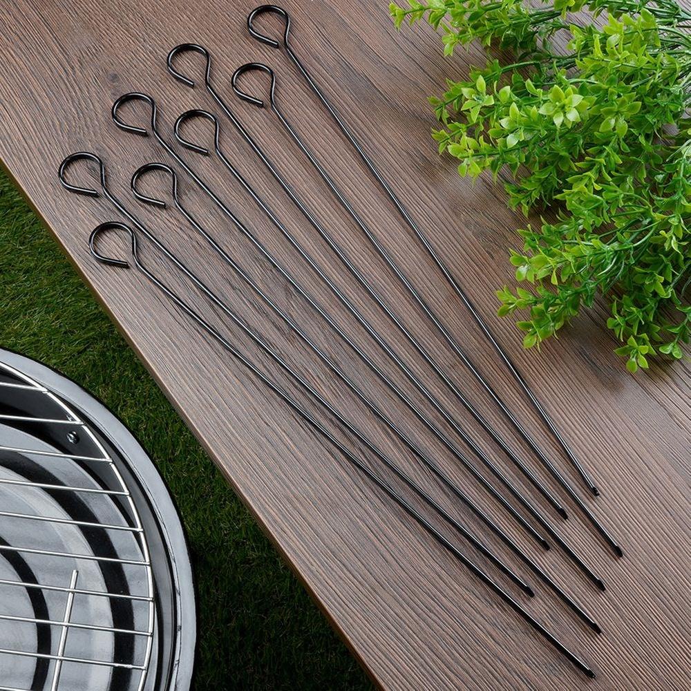 8x Steel Skewers Steel Skewers For Grilling Skewers 31.5