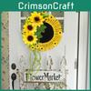 Ornament Sunflower Wall With Clips For Spring And Fall Yard Decorations