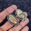 Unakite Gemstone Handmade 925 Sterling Silver Jewelry Earring 2.21" M-3539