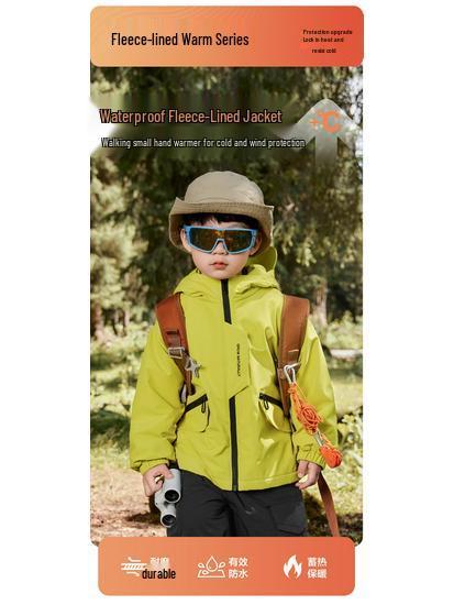 Boys' Velvet Jacket - Toddler Autumn/Winter Cotton Top 2025 New Warm Children's Clothing