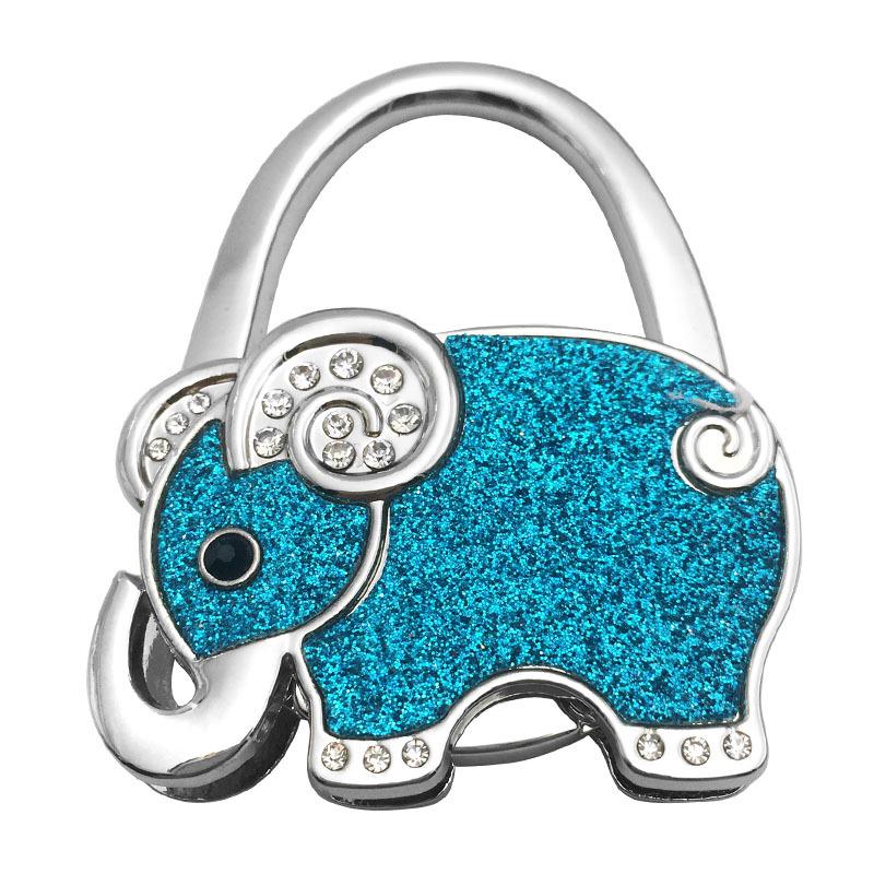 

Elephant Design Metal Folding Handbag Hook - Seamless Table Edge Hanger 6.5cm x 5cm x 1cm