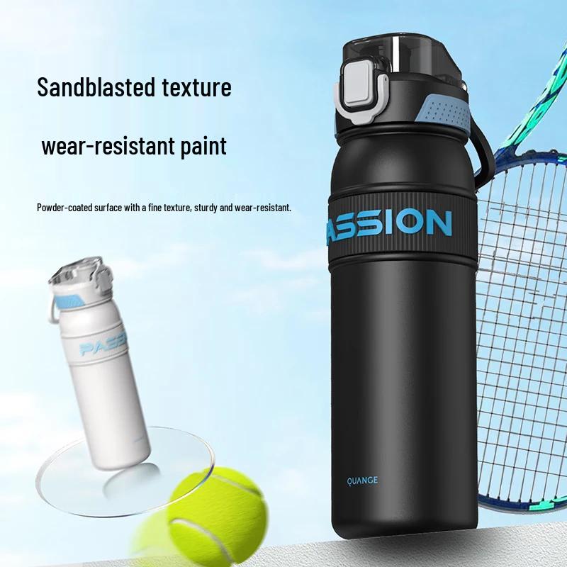 QUANGE BW611-820 Flip-Lid Straw Insulated Bottle