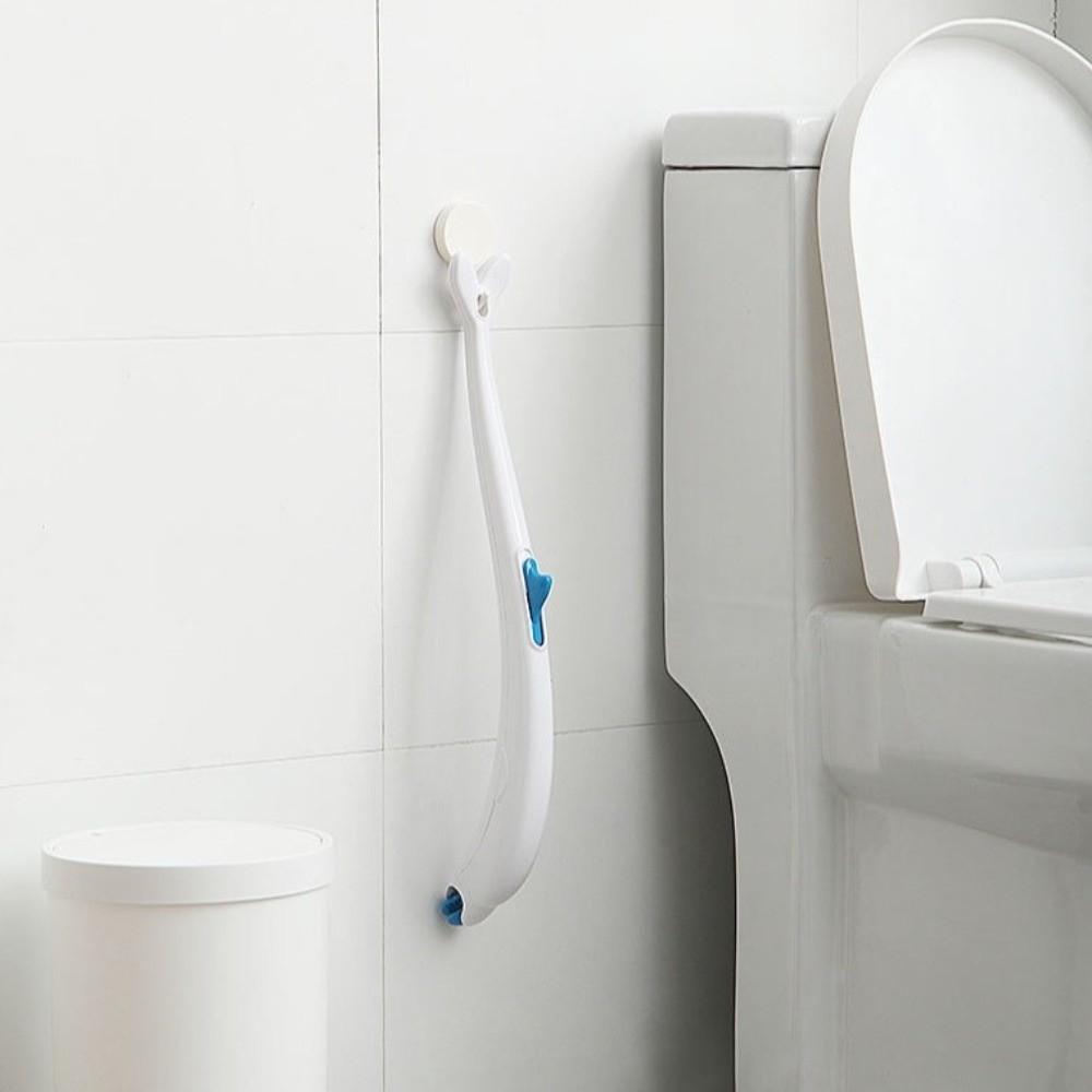 Disposable Heads Toilet Brush Set Plastic Toilet Scrubber Easy To Clean Closestool Brush Hotel