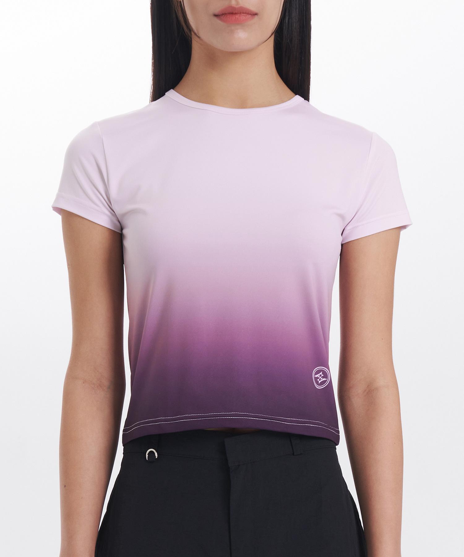 Poder Ombre Logo Crop T-Shirt [Pink]