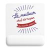 Tapis de souris - PLANETEE - Chef de rayon Meilleur monde - 22x18 cm - 3 mm - Surface antidérapante