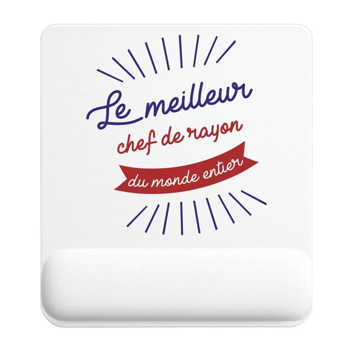 Tapis de souris - PLANETEE - Chef de rayon Meilleur monde - 22x18 cm - 3 mm - Surface antidérapante