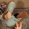 Fashion Shoes  for Women Men Genuine Summer Clogs with Arch Support Cork Leather Home Mules Shoes Thick Beach Sandals