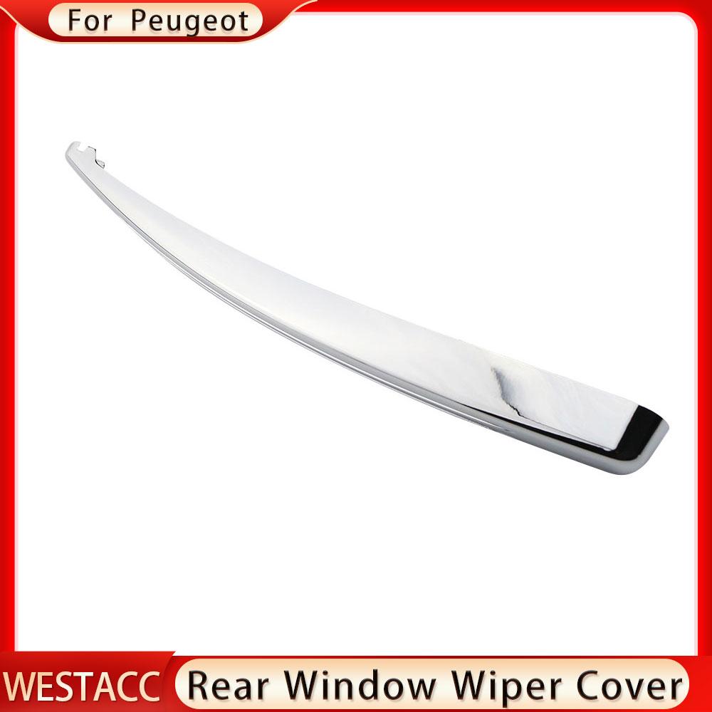 ABS cromat autocolant capac lame ștergătoare de parbriz din spate pentru Peugeot 2008 2014 2015 2016 2017 2018