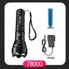 Special Forces Rechargeable Ultra-Bright Long-Range Flashlight for Outdoor, Patrol, Emergency, and Household Use