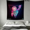 Fall Guys Wall Tapestry Aesthetic Wall Hanging Printed Fabric Blanket Decorative Tapestries for Bedroom Living Room Home Decor