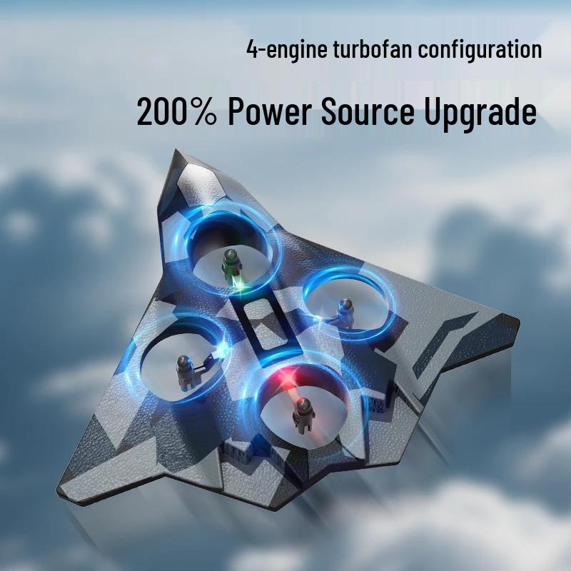 Remote Control Sixth Fighter Model Airplane - Drop-Resistant Toy Drone for Kids