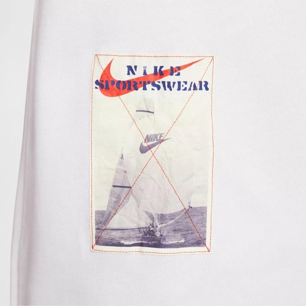 Nike T Shirts Men's White Crew Neck Moderate HQ9253-100