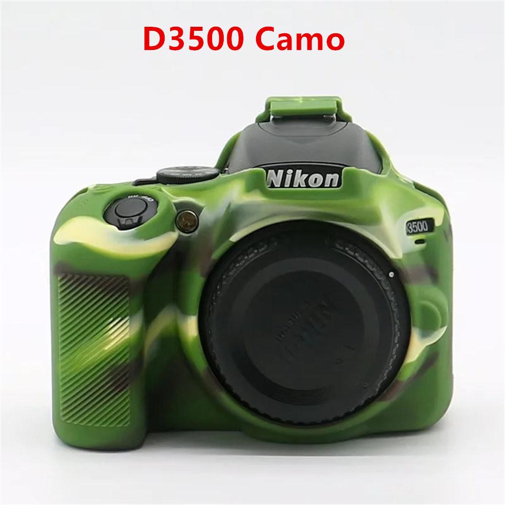Soft Silicone Armor Camera Bag Case For Nikon D750 D780 D810 D850 D3200 D3300 D3400 D3500 D5100 D5200 DSLR Cover Body Skin