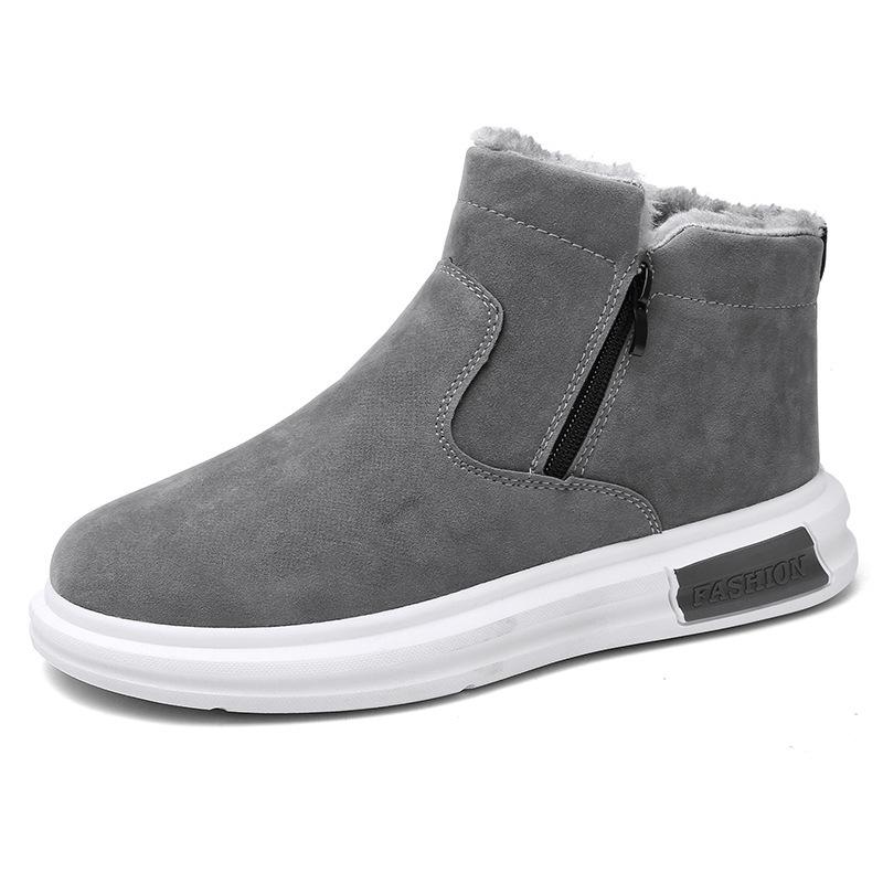 Men's shoes 2025 winter new velvet thickened warm cotton shoes men's outdoor casual fashion cold-proof snow boots