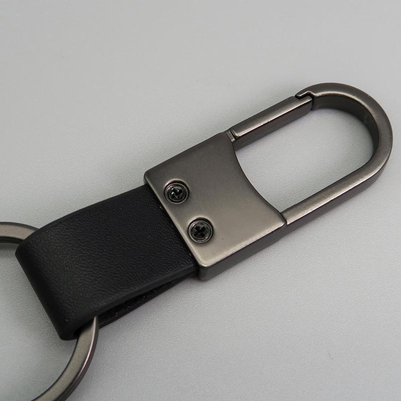 Legierung Leder Schlüsselanhänger Multifunktional Langlebig Leder Hüftanhänger Schlüsselanhänger Karabinerhalter Anti-Verlust