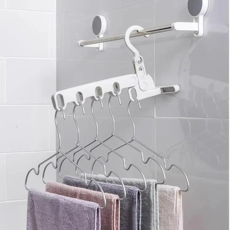 Travel Folding Hanger,Multi-Functional Travel Clothes Hanger,Laundry Room Hanging Rack,for Travel, Hotel Stays, Business Trips