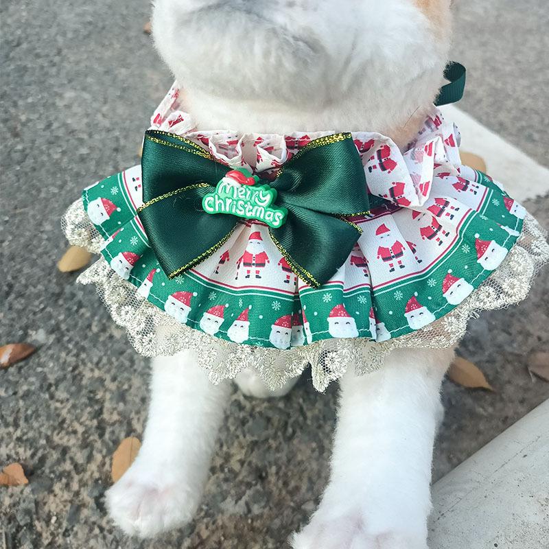 New Cross-Border Pet Bib: Dog Drool Scarf for Small & Medium Breeds, Decorative Cat Accessories