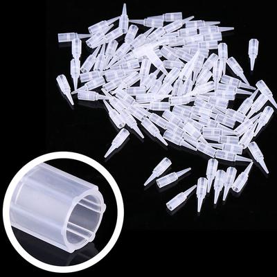 100Pcs/Set 3Types Tattoo Needle Tube Nozzle Disposable Tips Cap Machine Supply 1R 3R 5R
