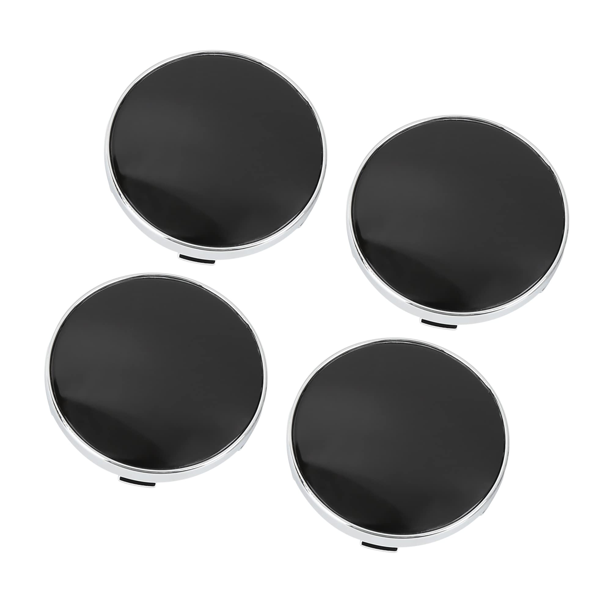 

ACROPIX 4pcs Universal 60mm Diameter Silver Tone Wheel Center Tire Rim Hub Cap Cover for Car 5 Clips