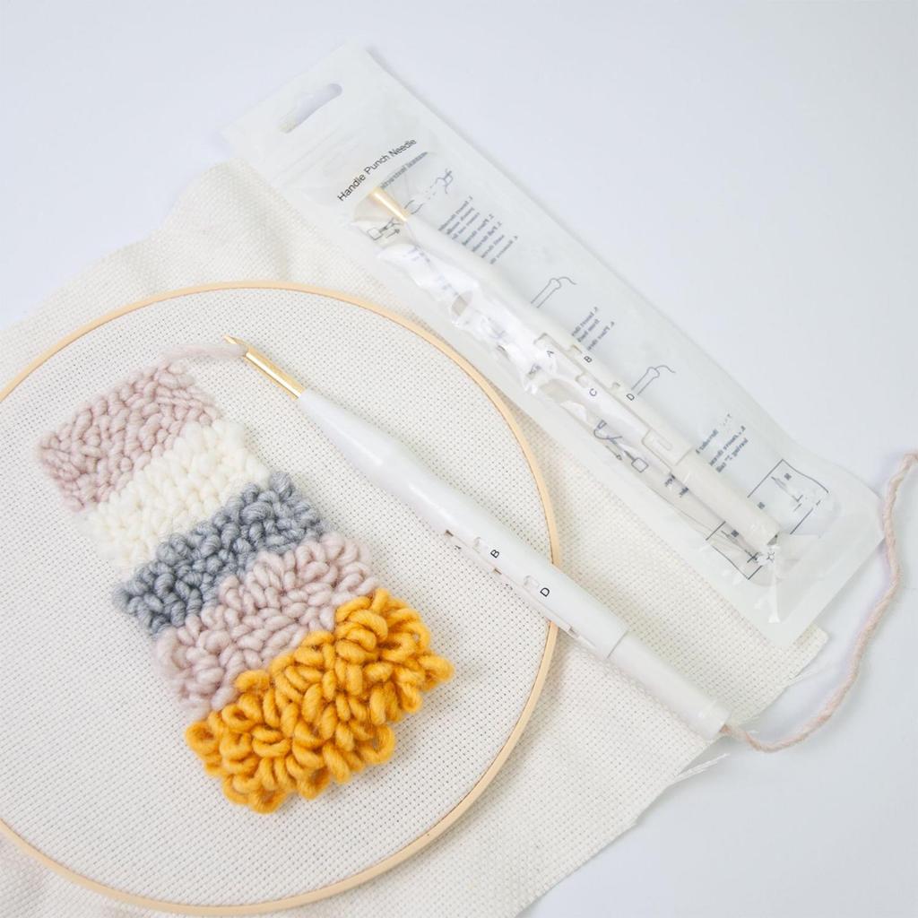 Punch Needle Pen Adjustable Embroidery Pen Threader Kit Adults Beginners Hand Sewing Stitching Accessories For Creative Crafts