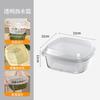 2 Layer Refrigerator Storage Box Vegetable Fruit Box Kitchen Drain Basket Food Multifunction Organizers with Lid Large Capacity