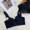 Women's Lace Minimizing Bra Set: Wireless, Thin with Sandwich Cups for Large Bust, Anti-Sagging, Gathers Side Breasts.
