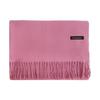 Red Faux Cashmere Winter Scarf for Women - 2026 Korean Style Solid Color Shawl with Logo, Ideal for Annual Meeting Gifts