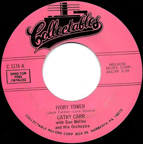 

7inch Record CATHY CARR - Ivory Tower C1174 Collectables US Rock Used