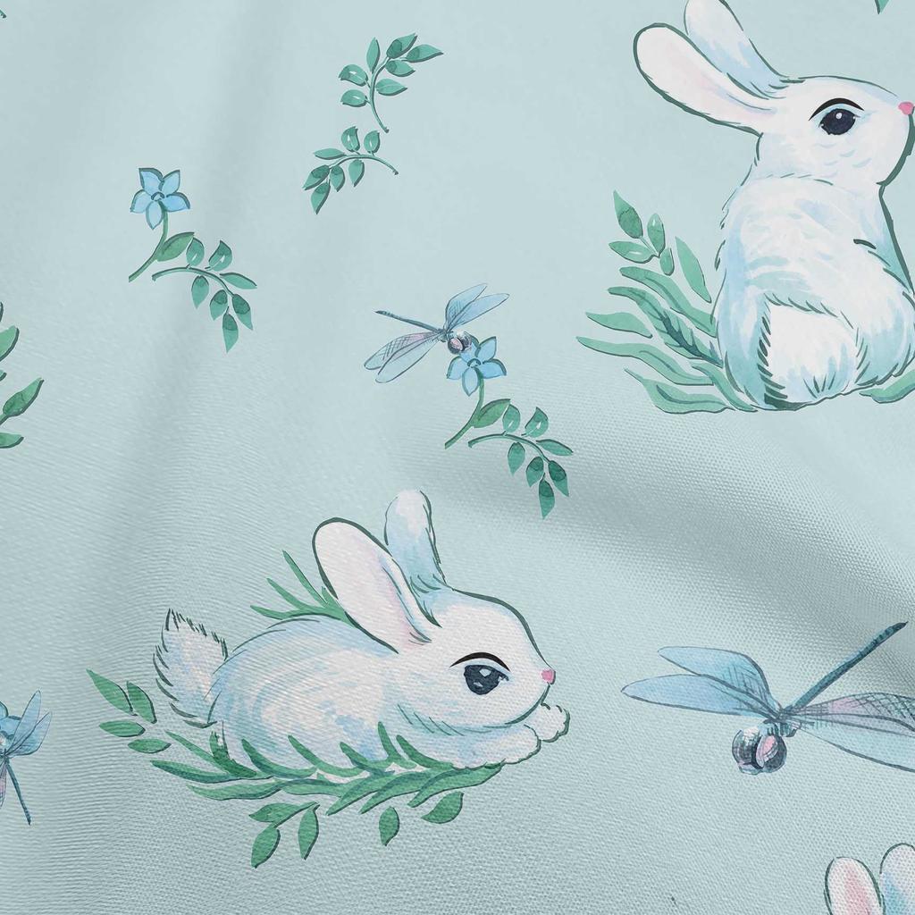 oneOone Cotton Flex Light Peach Fabric Kawai Dress Material Fabric Print Fabric By The Yard 40 Inch