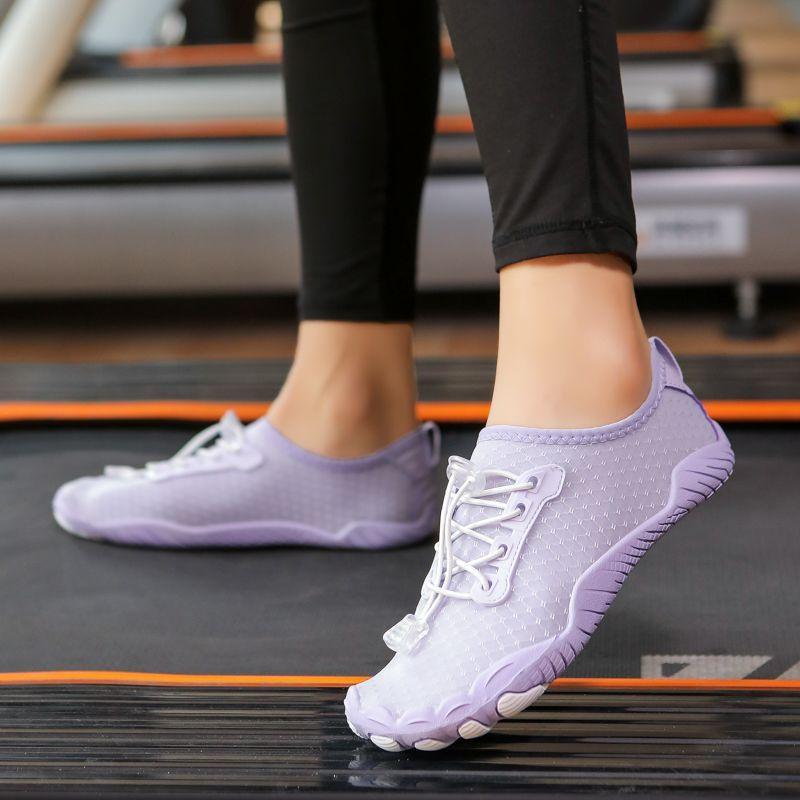 Indoor Fitness Shoes Silent Shock-Absorbing Treadmill Men's Home Exercise Pilates Aerobics Yoga Women's Canyoning