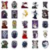 T01040492 Clearance 50 Sheets Of Black Fairy Tale Series Stickers Dark Wind Stickers Personalized Decorative Stickers Notebook