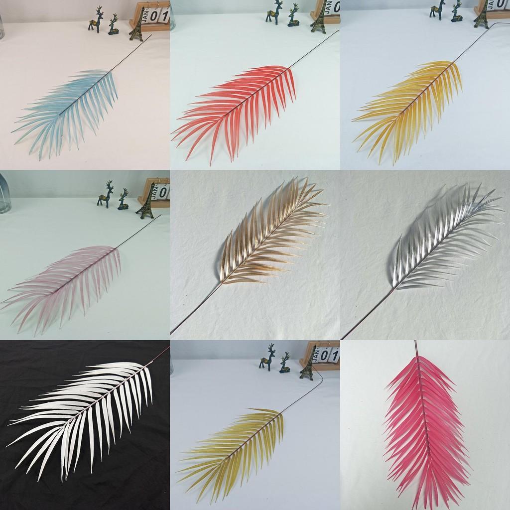 Iron Artificial Tree Leaves Rubber Realistic Greenery Wedding Photo Decor Props