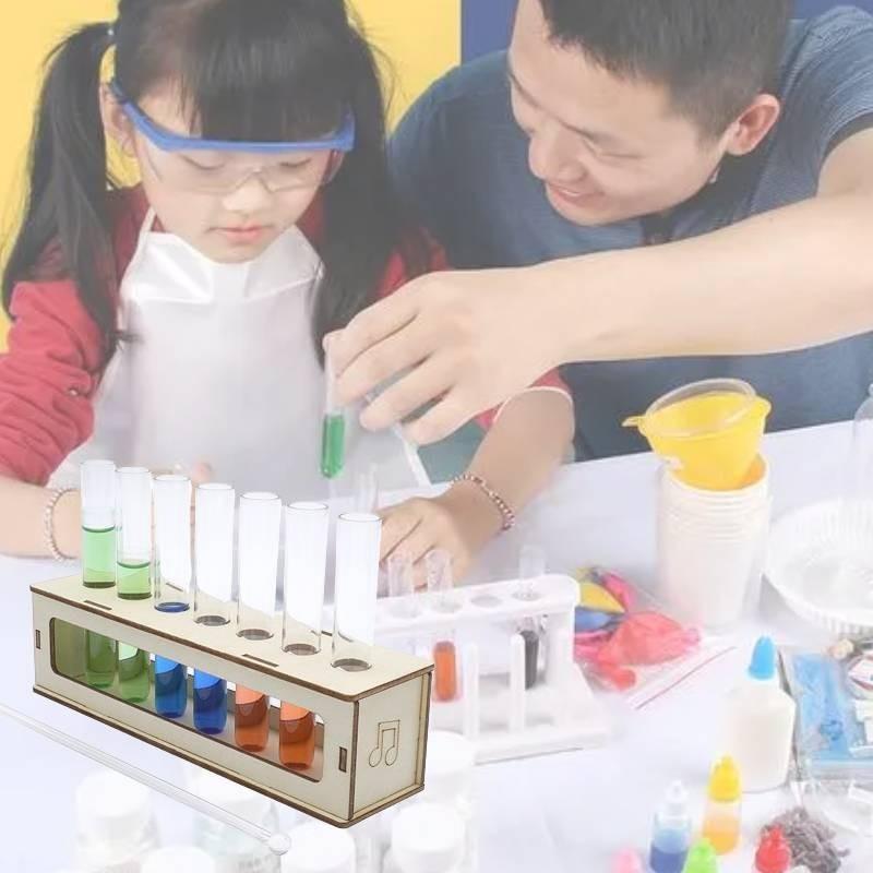 Colorful Music Bottle Wooden Diy Science Experiment Kit For Kids Elementary School Students