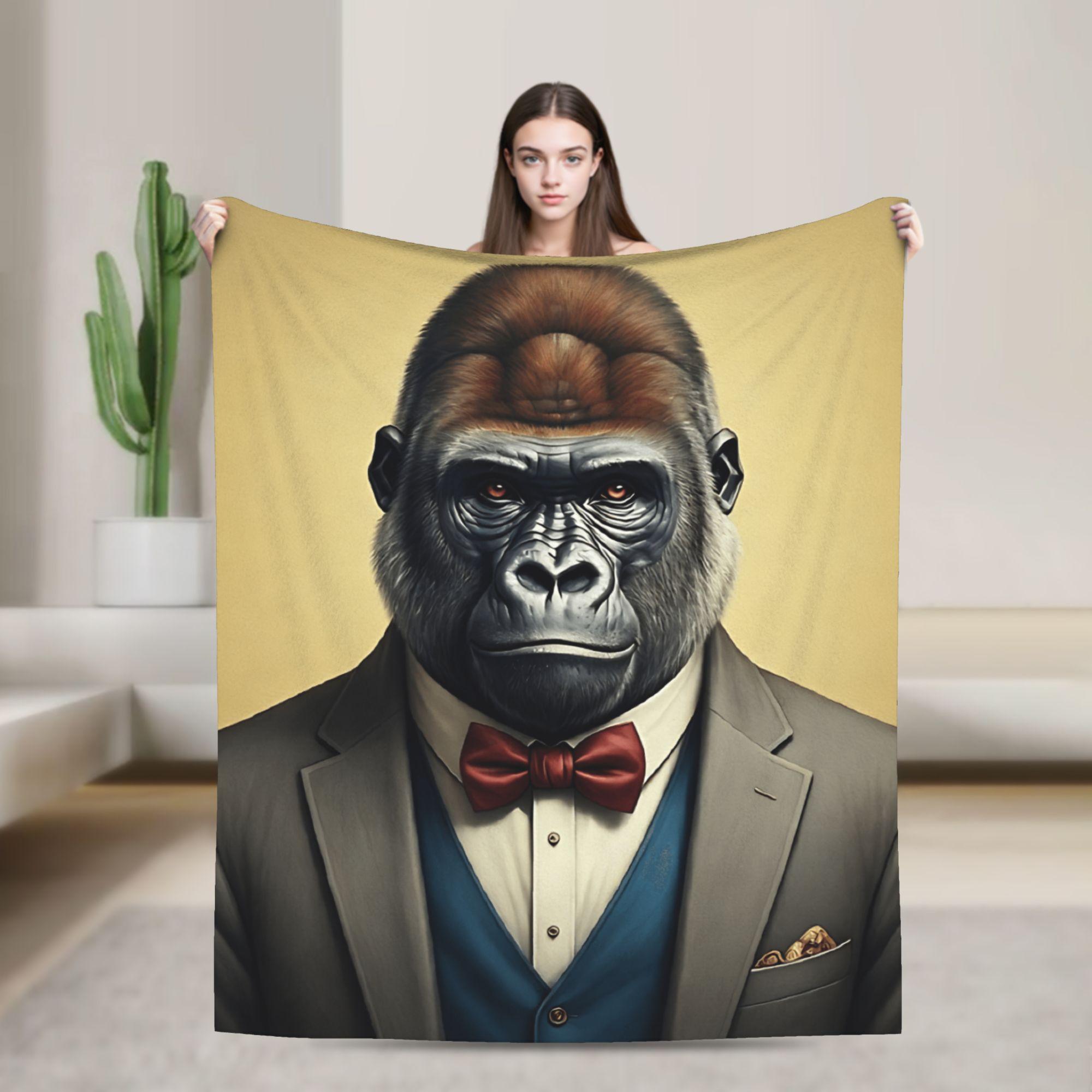 

The Dapper Animals Plush Blanket Kids Adult Flannel Throw Blanket For Bedroom Soft Design Quality Bedspread Birthday Gift 75x90cm