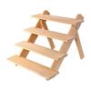 Wooden Display Riser Sturdy Figures Display Stand for Figurines Jewelry Toys