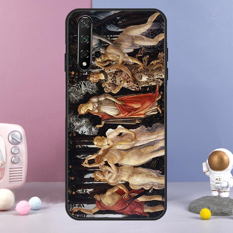 

Renaissance art Painting For Huawei Nova 3i 7i 8i 11i 12i 9 10 SE Y60 Y61 Y70 Y72 Y73 Y90 Y91 P20 P40 P30 Lite Case Huawei P30 Pro