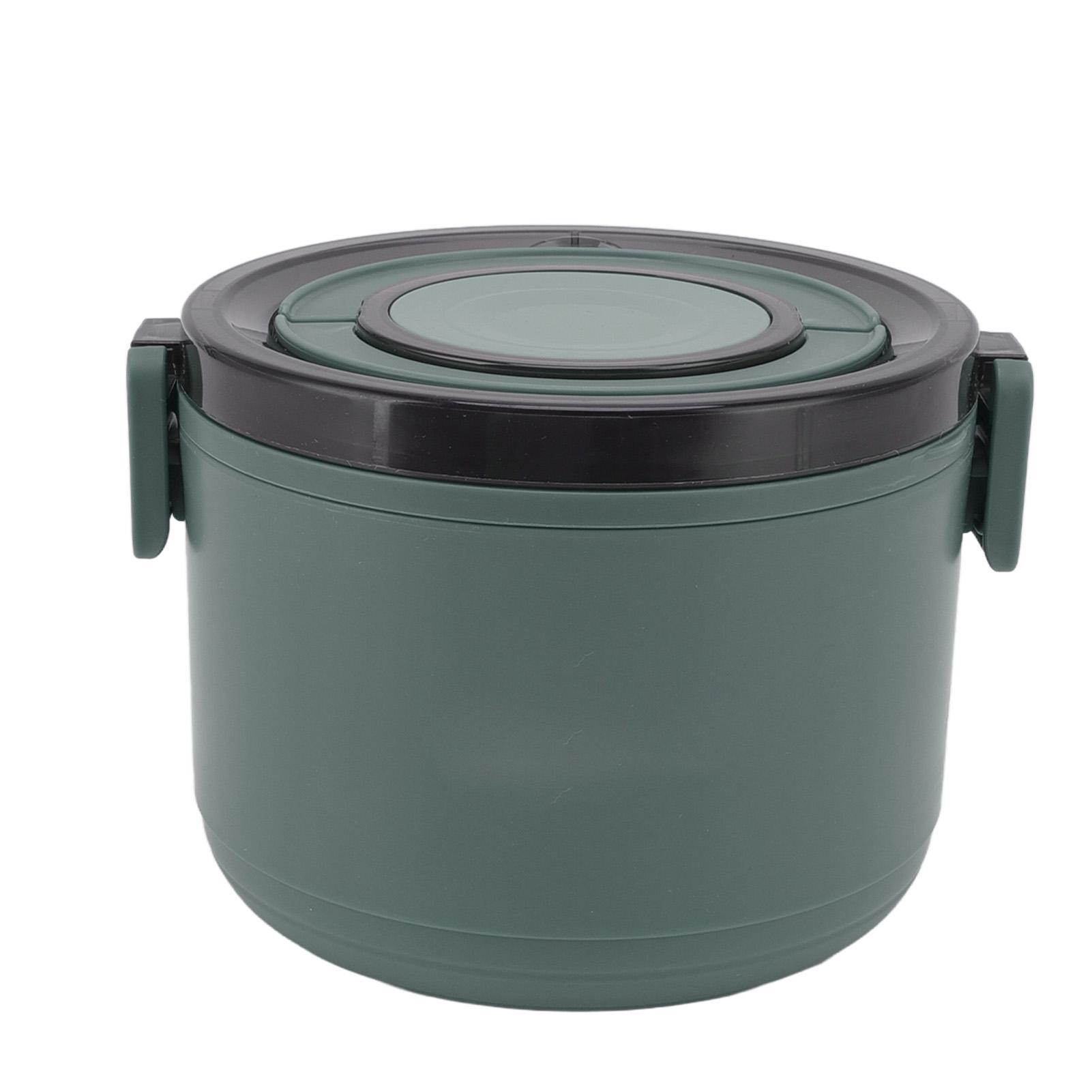 

Stackable Lunch Box Single Layer 1000ml Insulated BPA Free Stainless Steel Bento Boxes for Kids Home Office School Green L