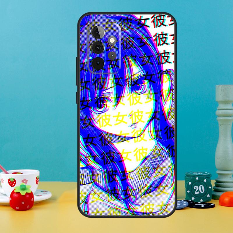 Sad Anime Aesthetic Senpai Case For Samsung Galaxy A15 A16 A05 A26 A36 A56 A52 A53 A33 A13 A34 A54 A14 A35 A55 A22 A32